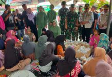Pangdam II Sriwijaya Palembang Mayjen TNI Yanuar Adil Turun ke Lokasi Posko Banjir Rawang