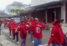 Blusukan Puluhan Caleg Partai PDI-P Kota Sungai Penuh Himbau Warga Tidak Golput di Pemilu 14 Februari