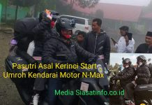 Viral, Pasutri Kerinci Berangkat Umroh ke Mekkah Arab Saudi Pakai Motor Lintasi 10 Negara