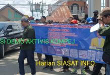 Demo Aktivis Kompej di Mapolda Jambi, Usut Dugaan Ijazah Palsu Amrizal Caleg Provinsi Jambi