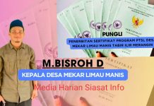 Parah!! Selain Sunat Biaya Santunan Kematian, Urus Sertifikat Pun di Pungli Ratusan Juta Oleh Pemdes Mekar Limau Manis