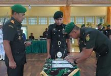 Danrem 042/Gapu Pimpin Sertijab Dandim 0417/Kerinci