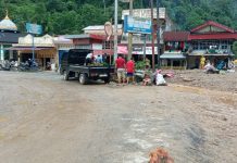 Diguyur Hujan Lebat, Rumah Warga Muara Emat Diterjang Banjir, Jalan Nasional Aman Dilewati