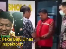 Usai Diperiksa Jaksa, Erwinsyah Kepala Inspektorat Diborgol, Keluar Dengan Wajah Pucat