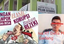 Sarat Korupsi, Inspektorat Kerinci Diminta Usut Keuangan dan Fisik Dana Desa Pelak Gedang Jika Tak Bersekongkol