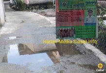 Belum Diperiksa Inspektorat Kerinci, Ratusan Juta Dana Jalan Setapak Kades Koto Cayo Semurup Sudah Hancur