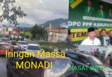 Arakan Ribuan Massa Simpatisan Monadi Ke DPC PPP Kerinci Tumpah Ruah, Kemacetan Jalan Depati Parbo Capai 3 KM