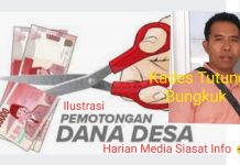 Pusaran Kucuran Ratusan Juta DD Tutung Bungkuk Siulak Libatkan Kades Ujang Ibnu