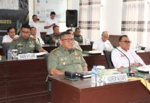 Kasrem 042/Gapu Ikuti Rakornis TMMD Ke-121 Tahun 2024 Melalui Video Conference