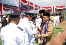 Gubernur Al Haris Hadiri Pengukuhan Perpanjangan Masa Jabatan Kades Se-Kabupaten Kerinci