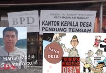 Sarat Korupsi Dana Desa Pendung Tengah, Kades Asrianto Melenggang, Auditor Inspektorat Kerinci Tutup Mata