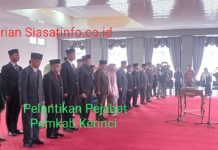 Ini Nama Pejabat Eselon III dan IV Pemkab Kerinci Dilantik Pj Bupati Jelang Pilkada, Izin Tertulis Mendagri Dipertanyakan