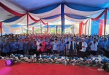 Dikomandoi Syahlan, Al Haris Lantik Tim Pemenangan Haris-Sani Kabupaten Tebo