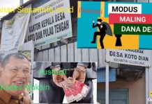 Sarat Laporan Fiktif DD Koto Dian Kerinci, Kades Muksin Meradang Karena Viral Disorot Warga