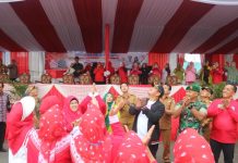 Dandim 0416 Bute Terkesima Peragaan Kostum Kreatif Pawai Cinta NKRI Anak TK, PAUD Se Kabupaten Bungo