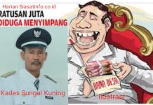 Senilai Rp 867Juta DD Sungai Kuning Leluasa Curangi Warga, SPJ Kades Alwi Nadimin Mesti Diusut APH Agar Ada Efek Jera