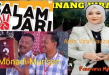 Salam 3 Jari!! Fauzana Artis Lagu Pop Minang Viral Hibur Deklarasi Monadi-Murison Lapangan Bola 4 Desa Belui