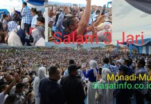 Luar Biasa! Ribuan Massa Deklarasi Monadi-Murison Penuh Sesak di Lapangan Bola 4 Desa, Monadi Pejuang Petani Terharu
