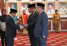 Kukuhkan Pjs 3 Wilayah, Gubernur Minta Jaga Sinergitas dan Kondusifitas Daerah