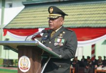 Kasrem 042/Gapu Pimpin Upacara Puncak Peringatan HUT Ke-79 TNI Tahun 2024