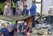 Selain Cek Lokasi Korban Kebakaran Air Panas, Pj Bupati Serta Jajaran Beri Sumbangan Sosial
