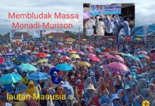 Sore Ini Jembatan Pelangi Tumpah Ruah, Ribuan Massa Antusias Sambut Monadi Bupati Kerinci