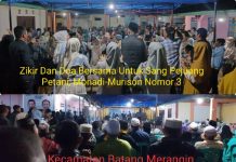 Zikir dan Doa Untuk Pejuang Petani Monadi-Murison Digelar Warga Kecamatan Batang Merangin di Pulau Sangkar
