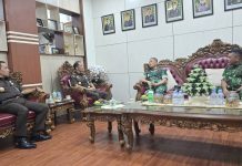 Pererat Silaturahmi dan Sinegitas dengan Forkopimda Danrem 042/Gapu Berkunjung ke Kantor Kejati Provinsi Jambi