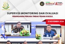 Koordinator Wilayah II Jampidsus Kejagung Lakukan Monitoring dan Evaluasi di Kejati Jambi