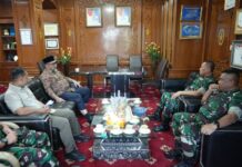 Sambut Danrem 042/Gapu, Pjs. Gubernur Sudirman Perkuat Sinergi Sukseskan Pilkada Serentak 2024