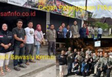 Cegah Politik Uang, Hoaks, Ujaran Kebencian, Bawaslu Kerinci Lakukan Patroli Bersama Gakkumdu