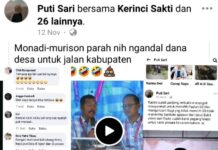 Pemilik Akun Fb Palsu “Puti Sari” Sering Bikin Gaduh dan Fitnah Paslon Bupati Kerinci, Polisi Diminta Tangkap