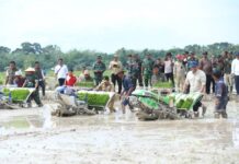 Komandan Korem 042/Gapu Menghadiri Kegiatan Apel Brigade Pangan