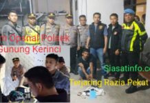 Giat Pekat, Polsek GNK Sikat Pria Pemilik Sabu Dikamar Kos Windi Tutung Bungkuk Siulak, Satu Pelaku Kabur