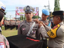 Polres Bungo Gelar Apel Pasukan Operasi Lilin Pengamanan Nataru 2024