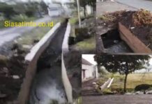 Semrawut Pekerjaan Drainase Pinggir Jalan Nasional Tangkil Kerinci Disorot Proyek Siluman Dinas