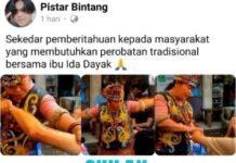 Status Akun Fb “Pistar Bintang” Ibu Ida Dayak Bakal di Siulak Mukai Kerinci Hoaks Dan Modus Penipuan
