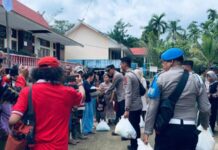 Kapolres Batanghari Salurkan Bantuan Korban Banjir di Warga Jangga Aur