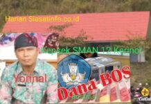 Pengelolaan Dana BOS SMAN 12 Kerinci Sarat Korupsi, Pungli Komite dan Bisnis LKS Diduga Lahan Bisnis Kepsek Yorinal