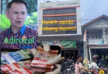 Misteri Raib Rp.5,8 M di Bank9 Jambi, Diduga Pencucian Uang Libatkan Adirozal Eks Bupati Kerinci