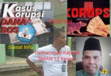 Risih Tudingan Korupsi Dana BOS, Kepsek SMAN 13 Kerinci Tantang Kadisdik Provinsi Copot Jabatannya