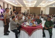 Sinergitas TNI-Polri, Danrem 042/Gapu Hadiri Acara Kenal Pamit Wakapolda Jambi dan Buka Puasa bersama