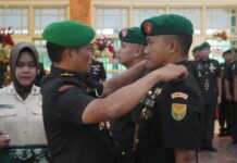 Danrem 042/Gapu Pimpin Sertijab Dandim 0416/Bute