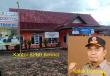 Bupati Kerinci Diminta Copot Dana Titipan Paket Irigasi PUPR Rp.7,3 Miliar Dikantor BPBD