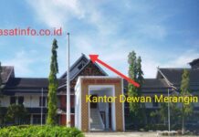 Aneh, Kantor DPRD Merangin Tidak Kibarkan Bendera Saat Jam Kerja