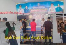 Kibuli Suku Anak Dalam Merangin, Kaca Jendela Kantor Kades Telun Hancur Diamuk