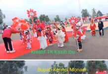 Semarak HUT RI Ke-80, Pawai Ratusan Anak TK Kerinci Bikin Bupati Monadi Bergoyang