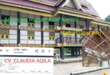 Sarat Korupsi, Rp 1,7 M Proyek Anjungan Rumah Adat Kerinci di Jambi Perlu Ditinjau Ulang