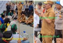 Aksi Demo BEM Mahasiswa Kerinci Sungai Penuh Disambut Monadi dan Kapolres