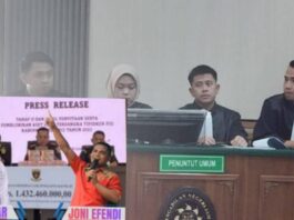 Sidang Korupsi PJU Dishub Kerinci, Dari 12 DPRD Joni Efendi dan Boy Edwar Penerima Aliran Dana Terbesar
